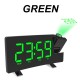 Wake-up Light Digital Projection Alarm Clock Loud LED FM Radio Snooze Sleep