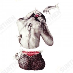 10Pcs Halloween Horror Fashion Disconnected The Human Body Tattoo Stickers 10Pcs Halloween Horror Fashion Disconnected The Human Body Tattoo Stickers