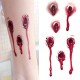 1pcs Halloween Bloody Terror Bullet Tattoo Sticker Temporary Body Makeup
