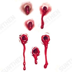 1pcs Halloween Bloody Terror Bullet Tattoo Sticker Temporary Body Makeup 1pcs Halloween Bloody Terror Bullet Tattoo Sticker Temporary Body Makeup