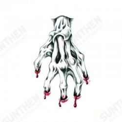 1pcs Halloween Broken Arm Terror Tattoo Temporary Waterproof Sticker 1pcs Halloween Broken Arm Terror Tattoo Temporary Waterproof Sticker