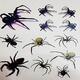 3D Temporary Waterproof Spider Body Tattoo Sticker