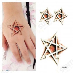 5Pcs Halloween Tattoo Stickers Make Up Mysterious Five Pointed Star Puncture 5Pcs Halloween Tattoo Stickers Make Up Mysterious Five Pointed Star Puncture