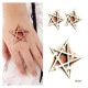 5Pcs Halloween Tattoo Stickers Make Up Mysterious Five Pointed Star Puncture