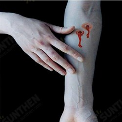 5pcs Temporary Body Makeup Halloween Horror Wounds Bloody Scar Tattoos Sticker 5pcs Temporary Body Makeup Halloween Horror Wounds Bloody Scar Tattoos Sticker