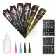 Temporary Tattoo Cones Kit Paste Conesl Sticker Body Art Tattoo Stickers Stencil Cones Applicator Fles Plastic Nozzle