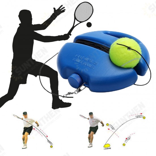 Single Tennis Trainer Retractable Rebound Tennis Training Tool Sport Practice Outdoor