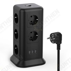 TPS01-EU 14In1 Multi-Socket 2500W Power Strip with 11 Gang and 3 USB Tower with Switch Multiple Plug with Overload Protection Distribution Socket TPS01-EU 14In1 Multi-Socket 2500W Power Strip with 11 Gang and 3 USB Tower with Switch Multiple Plug with Overload Protection Distribution Socket