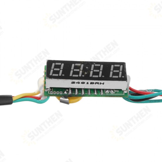 0.28 Inch 3-in-1 Time + Temperature + Voltage Display DC7-30V Voltmeter Electronic Watch Clock Digital Tube