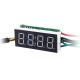 0.36 Inch 3-in-1 Time + Temperature + Voltage Display DC7-30V Voltmeter Electronic Watch Clock Digital Tube