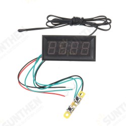 0.56 Inch 200V 3-in-1 Time + Temperature + Voltage Display with NTC DC7-30V Voltmeter Black Watch Clock Digital Tube 0.56 Inch 200V 3-in-1 Time + Temperature + Voltage Display with NTC DC7-30V Voltmeter Black Watch Clock Digital Tube