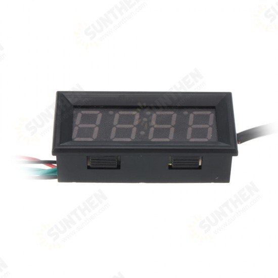 0.56 Inch 200V 3-in-1 Time + Temperature + Voltage Fahrenheit Display DC7-30V Voltmeter Electronic Watch Clock Digital Tube