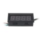 0.56 Inch 200V 3-in-1 Time + Temperature + Voltage Fahrenheit Display DC7-30V Voltmeter Electronic Watch Clock Digital Tube