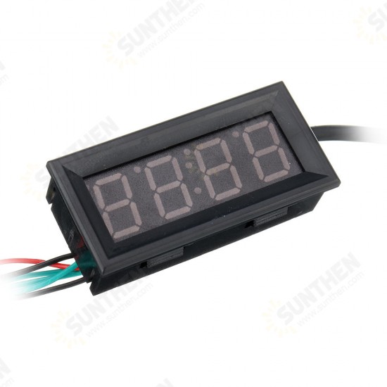 0.56 Inch 200V 3-in-1 Time + Temperature + Voltage Fahrenheit Display DC7-30V Voltmeter Electronic Watch Clock Digital Tube