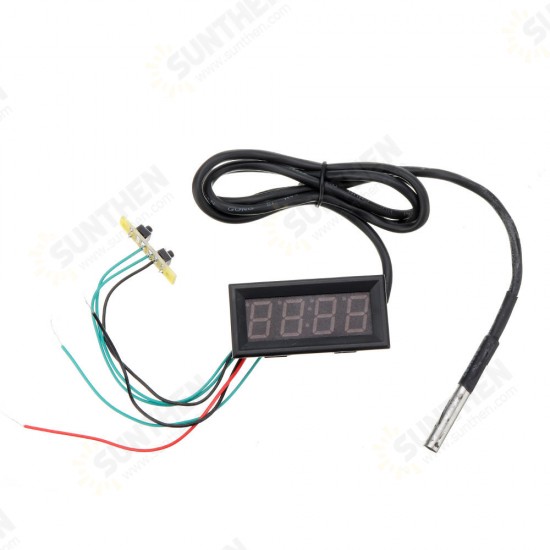 0.56 Inch 33V/200V 3-in-1 Time + Temperature + Voltage Display DC7-30V Voltmeter Electronic Watch Clock Digital Tube