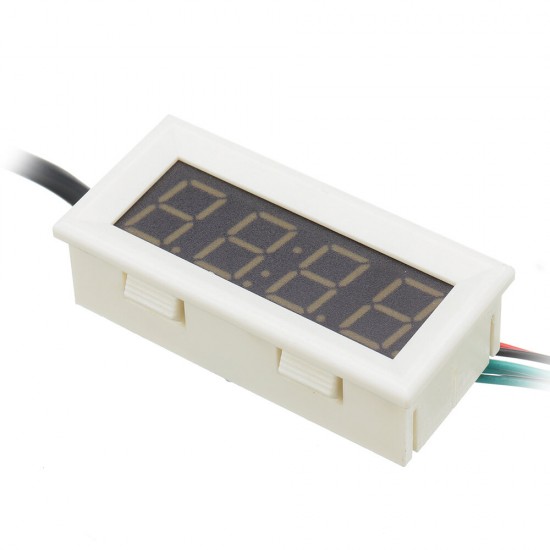 0.56 Inch 33V/200V 3-in-1 Time + Temperature + Voltage Display DC7-30V Voltmeter Electronic Watch Clock Digital Tube