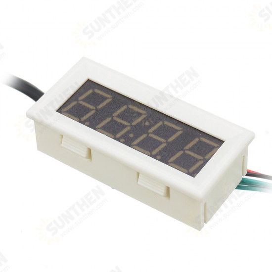 0.56 Inch 33V/200V 3-in-1 Time + Temperature + Voltage Display DC7-30V Voltmeter Electronic Watch Clock Digital Tube