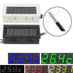 0.56 Inch 33V/200V 3-in-1 Time + Temperature + Voltage Display DC7-30V Voltmeter Electronic Watch Clock Digital Tube 0.56 Inch 33V/200V 3-in-1 Time + Temperature + Voltage Display DC7-30V Voltmeter Electronic Watch Clock Digital Tube