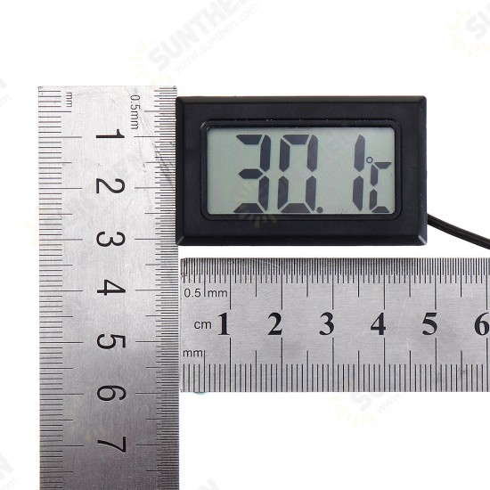 1 Meter Thermometer Electronic Digital Display FY10 Embedded Thermometer Indoor and Outdoor Temperature Measurement