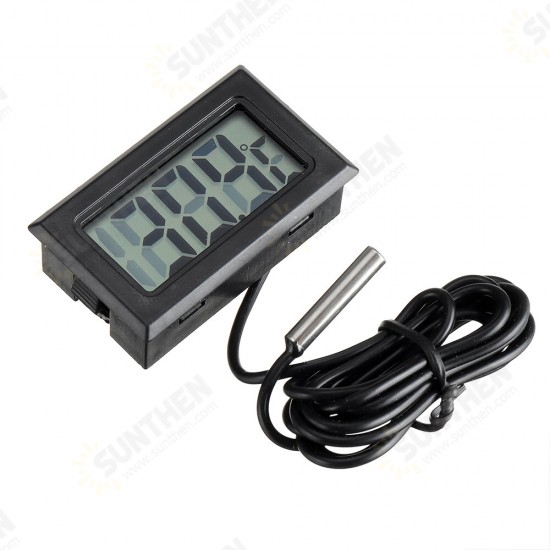 1 Meter Thermometer Electronic Digital Display FY10 Embedded Thermometer Indoor and Outdoor Temperature Measurement