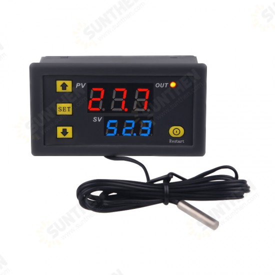 10PCS AC110-220V Temperature Controller Digital Display Thermostat Module Temperature Control Switch Micro Temperature Control Board