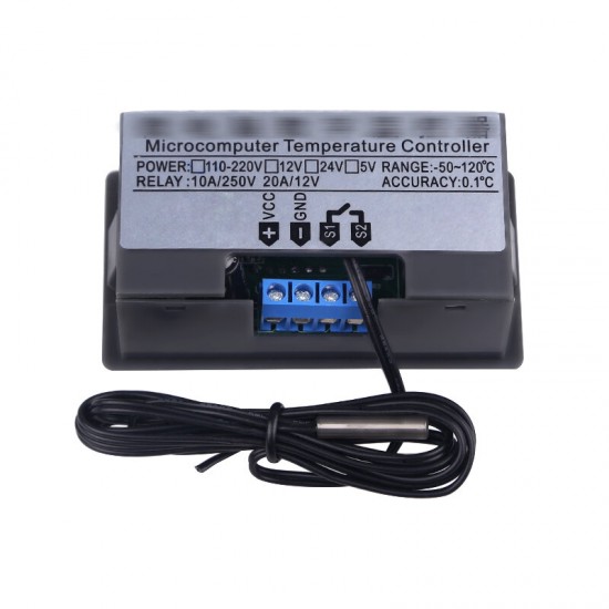 10PCS DC12V Temperature Controller Digital Display Thermostat Module Temperature Control Switch Micro Temperature Control Board