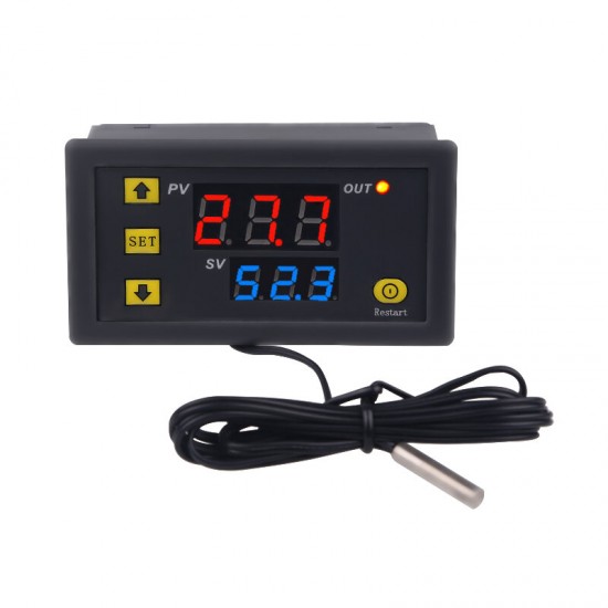 10PCS DC12V Temperature Controller Digital Display Thermostat Module Temperature Control Switch Micro Temperature Control Board