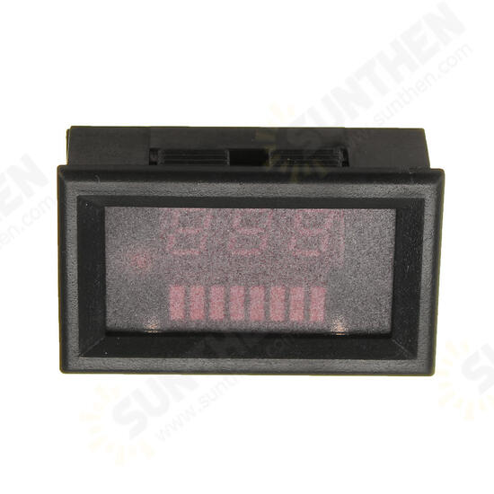 12-60V ACID Red Lead Battery Capacity Voltmeter Indicator Charge Level Lead-acid LED Tester