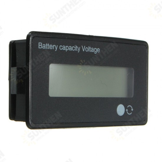 12V/24V/36V/48V 8-70V LCD Acid Lead 3.7V Lithium Battery Capacity Indicator Digital Voltmeter