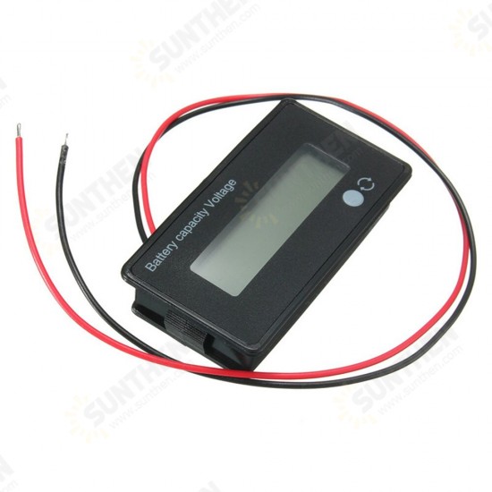 12V/24V/36V/48V 8-70V LCD Acid Lead 3.7V Lithium Battery Capacity Indicator Digital Voltmeter