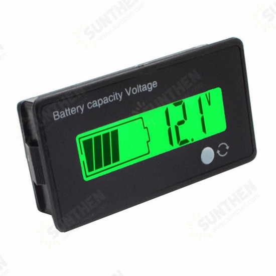 12V/24V/36V/48V 8-70V LCD Acid Lead 3.7V Lithium Battery Capacity Indicator Digital Voltmeter