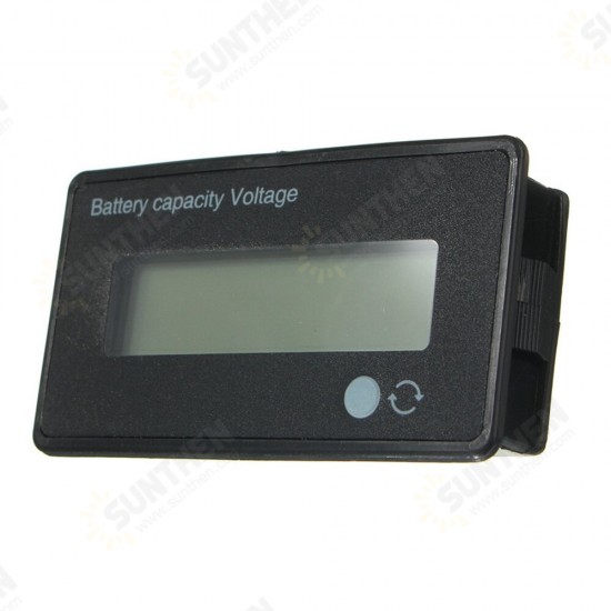 12V/24V/36V/48V 8-70V LCD Acid Lead 3.7V Lithium Battery Capacity Indicator Digital Voltmeter