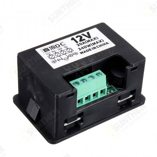 3Pcs T2310 DC12V Programmable Digital Time Delay Switch Relay T2310 Normally Open Timer Control Module 0-999S/Min/Hour