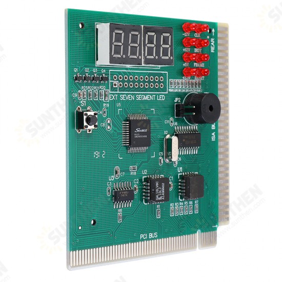 4-Digit PC Analyzer Diagnostic Post Card Motherboard Post Tester Indicator with LED Display for Desktop PC