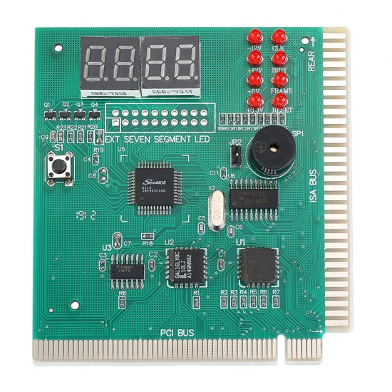 4-Digit PC Analyzer Diagnostic Post Card Motherboard Post Tester Indicator with LED Display for Desktop PC