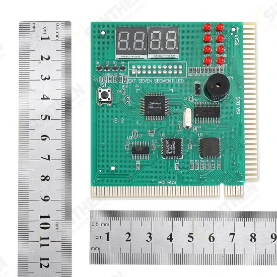 4-Digit PC Analyzer Diagnostic Post Card Motherboard Post Tester Indicator with LED Display for Desktop PC