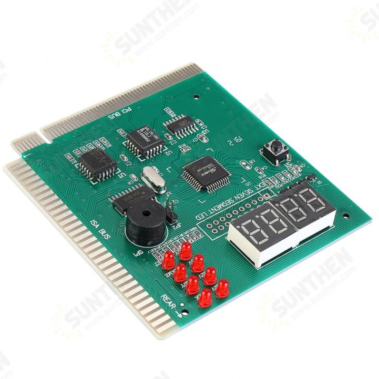 4-Digit PC Analyzer Diagnostic Post Card Motherboard Post Tester Indicator with LED Display for Desktop PC