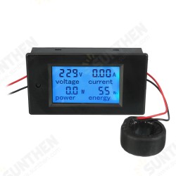 AC 80-260V 100A Digital Current Voltage Amperage LCD Power Meter DC Volt Amp Testing AC 80-260V 100A Digital Current Voltage Amperage LCD Power Meter DC Volt Amp Testing