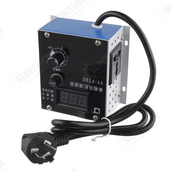 AC Motor Speed Controller 3000W AC 220V Motor Speed Stepless Regulator Controller Temperature Adjustment and Dimming