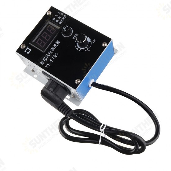 AC Motor Speed Controller 3000W AC 220V Motor Speed Stepless Regulator Controller Temperature Adjustment and Dimming