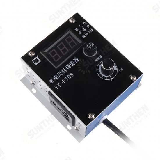 AC Motor Speed Controller 3000W AC 220V Motor Speed Stepless Regulator Controller Temperature Adjustment and Dimming