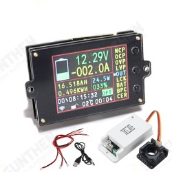 DC 500V 50A 100A 200A 300A 500A Wireless Voltage Meter Ammeter Solar Battery Charging Coulometer Capacity Power Detect Tester DC 500V 50A 100A 200A 300A 500A Wireless Voltage Meter Ammeter Solar Battery Charging Coulometer Capacity Power Detect Tester