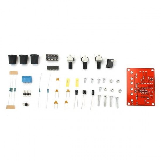DIY XR2206 Function Signal Generator Kit Sine Triangle Square Output 1HZ-1MHZ