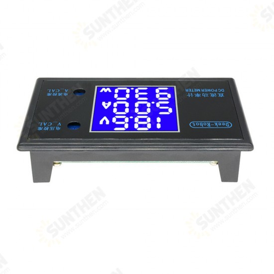 Digital DC 0-100V 0-10A 250W Tester DC7-12V LCD Digital Display Voltage Current Power Meter Voltmeter Ammeter Amp