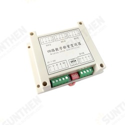 Electronic Scale Weighing Acquisition Board Transmitter PLC Garbage Bin Unmanned Fresh Cabinet Four-way 485 Communication Modbus Electronic Scale Weighing Acquisition Board Transmitter PLC Garbage Bin Unmanned Fresh Cabinet Four-way 485 Communication Modbus