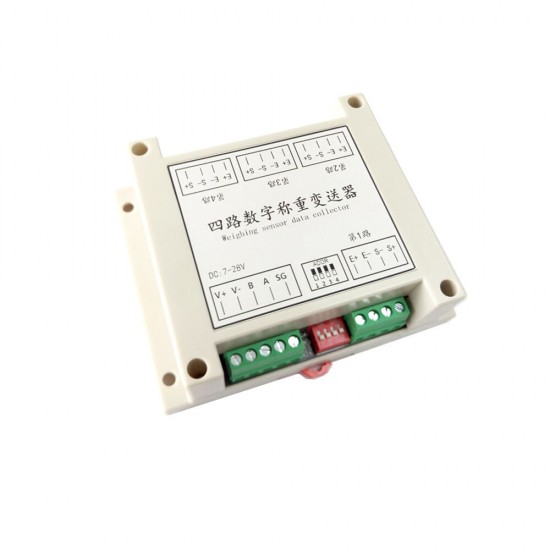 Electronic Scale Weighing Acquisition Board Transmitter PLC Garbage Bin Unmanned Fresh Cabinet Four-way 485 Communication Modbus