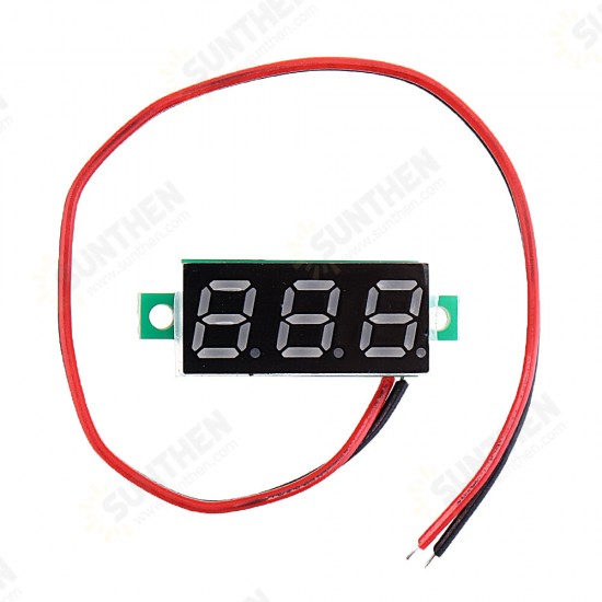 0.28 Inch Two-wire 2.5-30V Three-wire 0-100/500V Digital Display DC Voltmeter Adjustable Voltage Meter