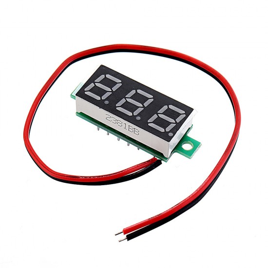 0.28 Inch Two-wire 2.5-30V Three-wire 0-100/500V Digital Display DC Voltmeter Adjustable Voltage Meter