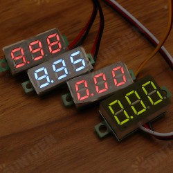 0.28 Inch Two-wire 2.5-30V Three-wire 0-100/500V Digital Display DC Voltmeter Adjustable Voltage Meter 0.28 Inch Two-wire 2.5-30V Three-wire 0-100/500V Digital Display DC Voltmeter Adjustable Voltage Meter