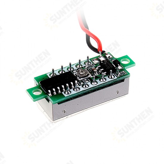 0.28 Inch Two-wire 2.5-30V Three-wire 0-100/500V Digital Display DC Voltmeter Adjustable Voltage Meter